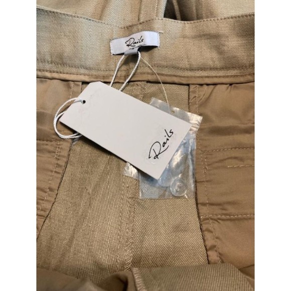 NWT Rails Women's Marnie Wide Leg Linen Blend Pants  size 12 in Driftwood - Picture 6 of 9